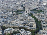 Blick vom Eiffelturm - Arc de Triomphe